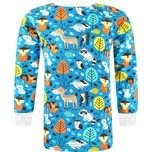 V-Mart, Chlapecké tričko s dlouhým rukávem Zvířátka na petrolejové 98