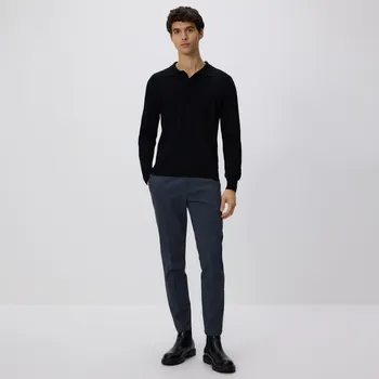 Reserved - Kalhoty jogger se sklady - ocelově modrá - 507GC-95X - 507GC-95X-XL