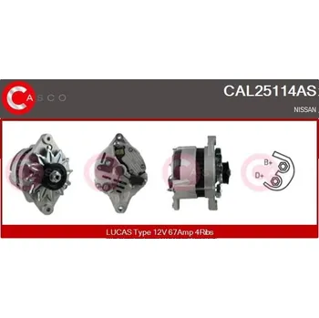 Alternátor Generátor CASCO CAL25114AS