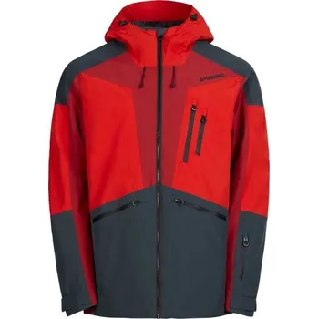 Pánská lyžařská/snowboardová bunda FUNDANGO RIGEL ECO M Červená, Tmavě šedá