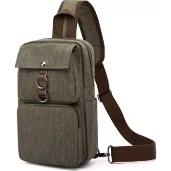Canvasio plátěný crossbody batoh Barbro Khaki 6L
