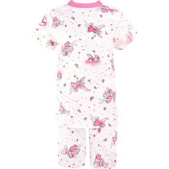 Dívčí pyžamo V-Mart, Dívčí pyžamo s krátkým rukávem Víly na vanilkové 140