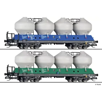 Modelová železnice Cementové vozy RWTN TT 2 kusy - Tillig 01119