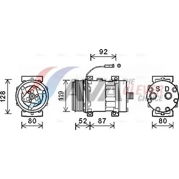 Kompresor klimatizace Kompresor, klimatizace AVA 45021003