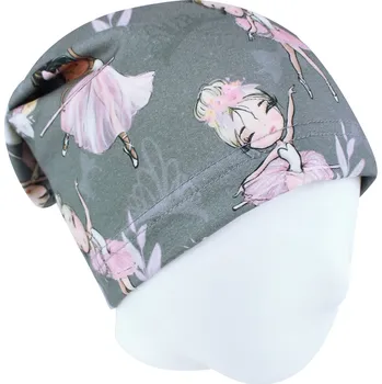 Čepice V-Mart, Jarní/podzimní čepice Baletky na šedé 50-52 cm