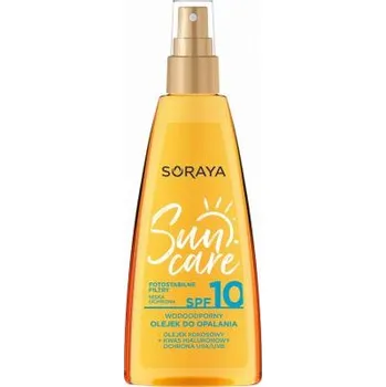 Přípravek na opalování VODĚODOLNÝ OLEJ NA OPALOVÁNÍ S KYSELINOU HYALURONOVOU SPF10 SORAYA SUN SPRAY