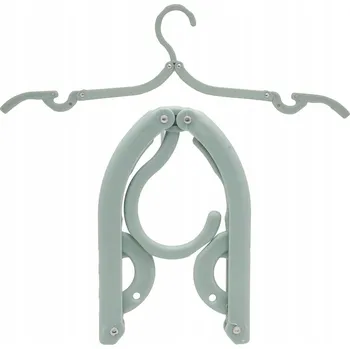 Věšák SKLÁDACÍ CESTOVNÍ VĚŠÁK NA OBLEČENÍ DO SKŘÍNĚ NA KALHOTY A OSTATNÍ ODĚVY x1