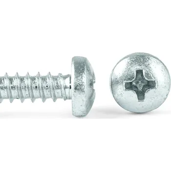 Vrut Šroub do plechu ZnB, půlkulatá hlava, DIN 7981 - 4.2x38