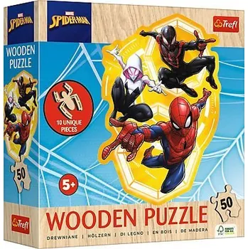 Trefl Puzzle 50 Dřevěné - Spiderman