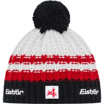 Pokrývka hlavy čepice Eisbär Kova Pompon MÜ SA - 309/Schwarz/Ardea/White/Schwarz one size