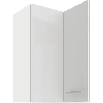 Šatní skříň Rohová skříň (90°) Bílý lesk