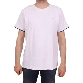 Pánské tričko Pánské tričko s krátkým rukávem Vandenberg 00206 bílé velikost 3XL