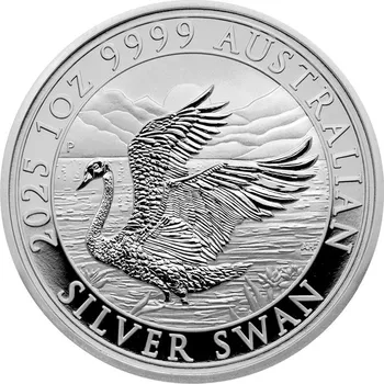 Stříbrná investiční mince Australian Swan 1 Oz 2025