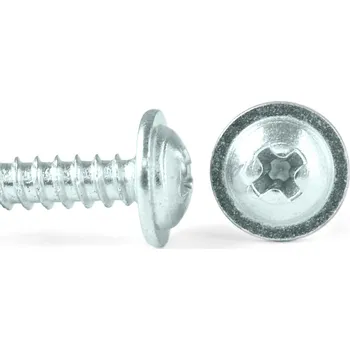 Vrut Šroub do plechu ZnB půlkulatá hlava + límec DIN 968C Zn - 2.9x13