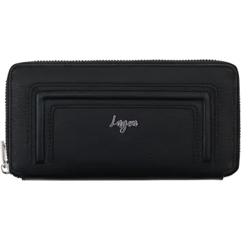 Peněženka Dámská kožená peněženka/penál Lagen Pari černá