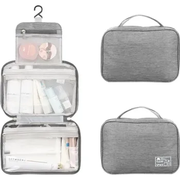 Kosmetická taška Mendosína Závěsná kosmetická taška CLEAN SPACE šedá