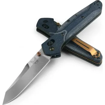 lovecký nůž Benchmade OSBORNE 940-04 Reverse Tanto Denim Micarta