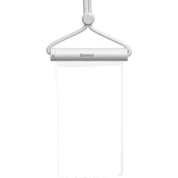 Pouzdro na mobilní telefon Vodotěsné pouzdro na telefon Baseus AquaGlide s cylindrickým posuvným zámkem (bílé)