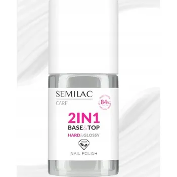 Přípravek na nehty Semilac Báze a Top Hard & Glossy 2v1 pro Klasické Laky na Nehty 60 Sekund 7ml
