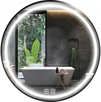 Zrcadlo Zrcadlo kulaté 60 cm dotykové, podsvícené bez páry, 3 barvy