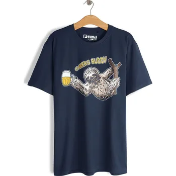 Pánské tričko GATE Bavlněné tričko s potiskem XXL 125-0371/783