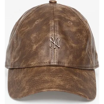 Kšiltovka Kšiltovka New Era New York Yankees Womens MLB Worn PU 9TWENTY Adjustable Cap Dark Brown Universal