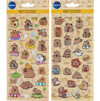 samolepka Samolepky Puffy 3D Capybara