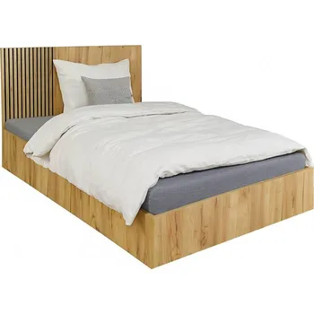 Postel ELISE postel 90x200cm zlatý dub/černá