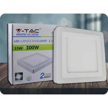 LED panel Led Panel 15W, S Bočním Světlem, Čtvercový Studená bílá