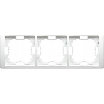 vypínač Trojitý Rámeček Kontakt-simon bílý