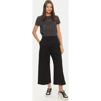 Dámské kalhoty Deha Kalhoty culottes D12676 Černá Loose Fit XS