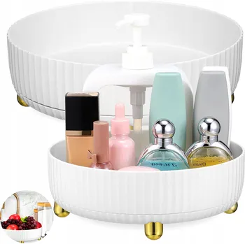 ORGANIZÁTOR DO MAKIJAŻU Z OBRACAJĄCYM SIĘ PODSTAWIENIEM TORBA NA KOSMETYKI