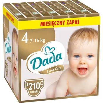 jednorázová plena Plenky Dada Extra Care Velikost 4 (7-16 kg) 210 ks pro miminka