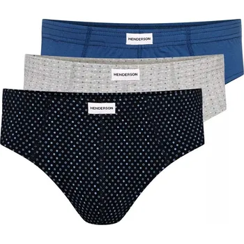 Pánské slipy 3 pack 1446 Basic k657 - HENDERSON vícebarevná XL