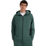 Pánská mikina se zipem 4F-SWEATSHIRT M1865-WAW25TSWSM1865-41S-GREEN Zelená XL