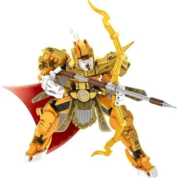 ostatní stavebnice Stavebnice bojový robot 2V1 plast 344 dílků