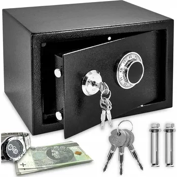 Trezor Černý trezor na klíče s mechanickým kombinačním zámkem