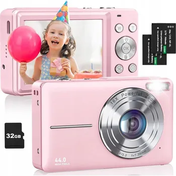 Digitální fotoaparát Digitální fotoaparát Bedee DIGITÁLNÍ FOTOAPARÁT PRO DĚTI růžový