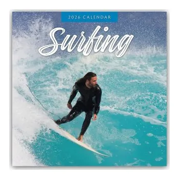 Diář Surfing - Surfen 2026 - 16-Monatskalender (EN)