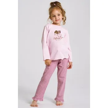 Dívčí pyžamo Dívčí pyžamo Taro Jasmina - s volánkem Světle růžová 122