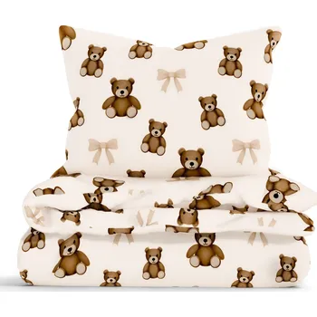 Povlečení Bavlněné povlečení Renforcé do postýlky - Plyšoví medvídci