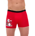 Boxerky Cornette Tattoo 007/81 Toast M Červená