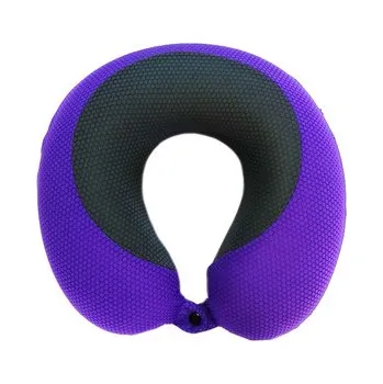 Cestovní polštářek Záhlavník fialový 30x30x9cm