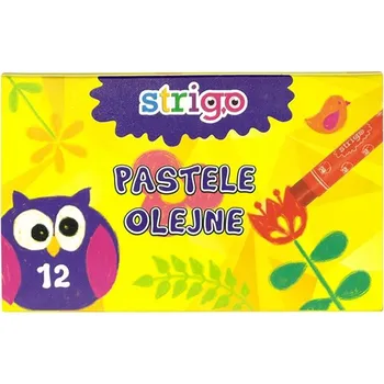 Kresba Sada Olejové pastelky Strigo , 12 barev, SSC027