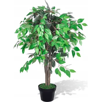 umělá květina Umělý fíkus s květináčem VidaXL, 90 cm
