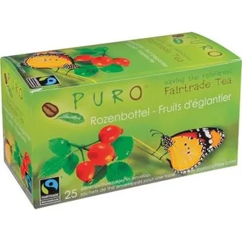 Čaj Fair Trade čaj Puro šípek a ibišek, 25x 2 g