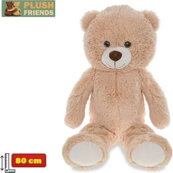 plyšák Plush Friends medvěd plyšový světle hnědý, 80cm