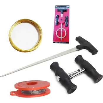 Vrták SADA PRO VYŘEZÁVÁNÍ A DEMONTÁŽ AUTOSKEL, DRŽÁK, DRÁT, NAVLÉKAČ