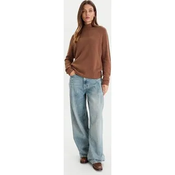 Pánský svetr ViCOLO Svetr 77050F Hnědá Regular Fit S