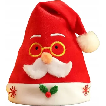 Čepice MIKULÁŠSKÁ ČEPICE S BAMBULKOU PRO DĚTI I DOSPĚLÉ, UNIVERZÁLNÍ VELIKOST, 38 cm